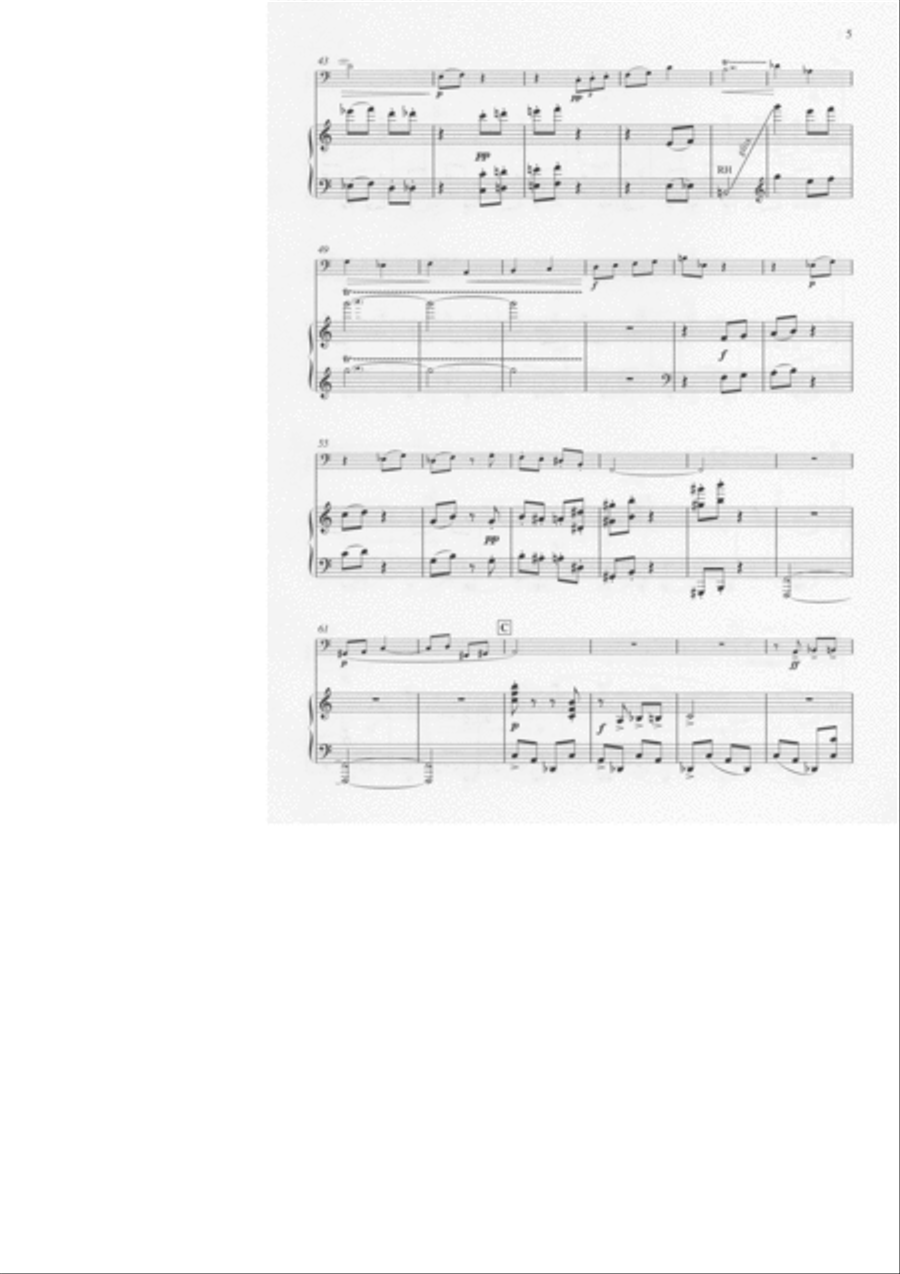 Concert piece for tuba and piano Tuba scores gallery preview page 2