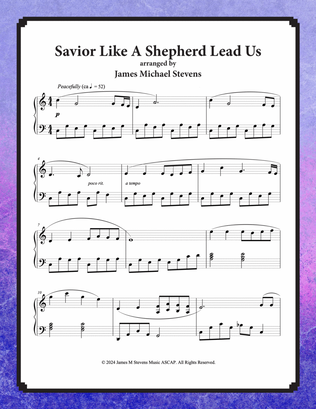 Savior Like A Shepherd Lead Us - Hymnfelt Piano
