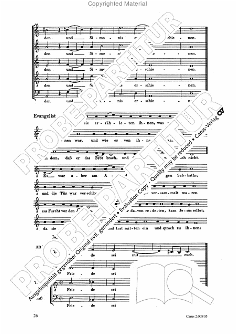 Auferstehungs-Historie SSAATB scores gallery preview page 27