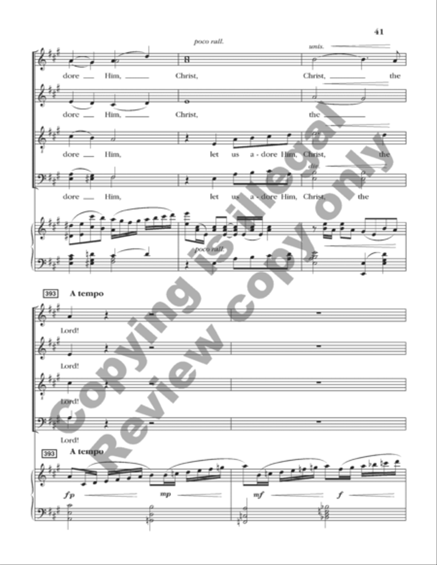 A Symphony of Carols (Choral Score) 4-Part scores gallery preview page 36