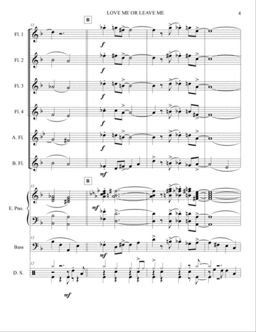 Love Me Or Leave Me Small Ensemble scores gallery preview page 4