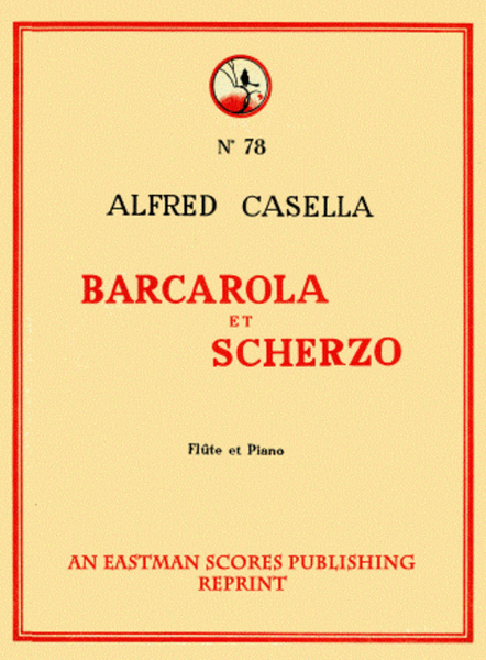 Barcarolle & scherzo [for] flute & piano