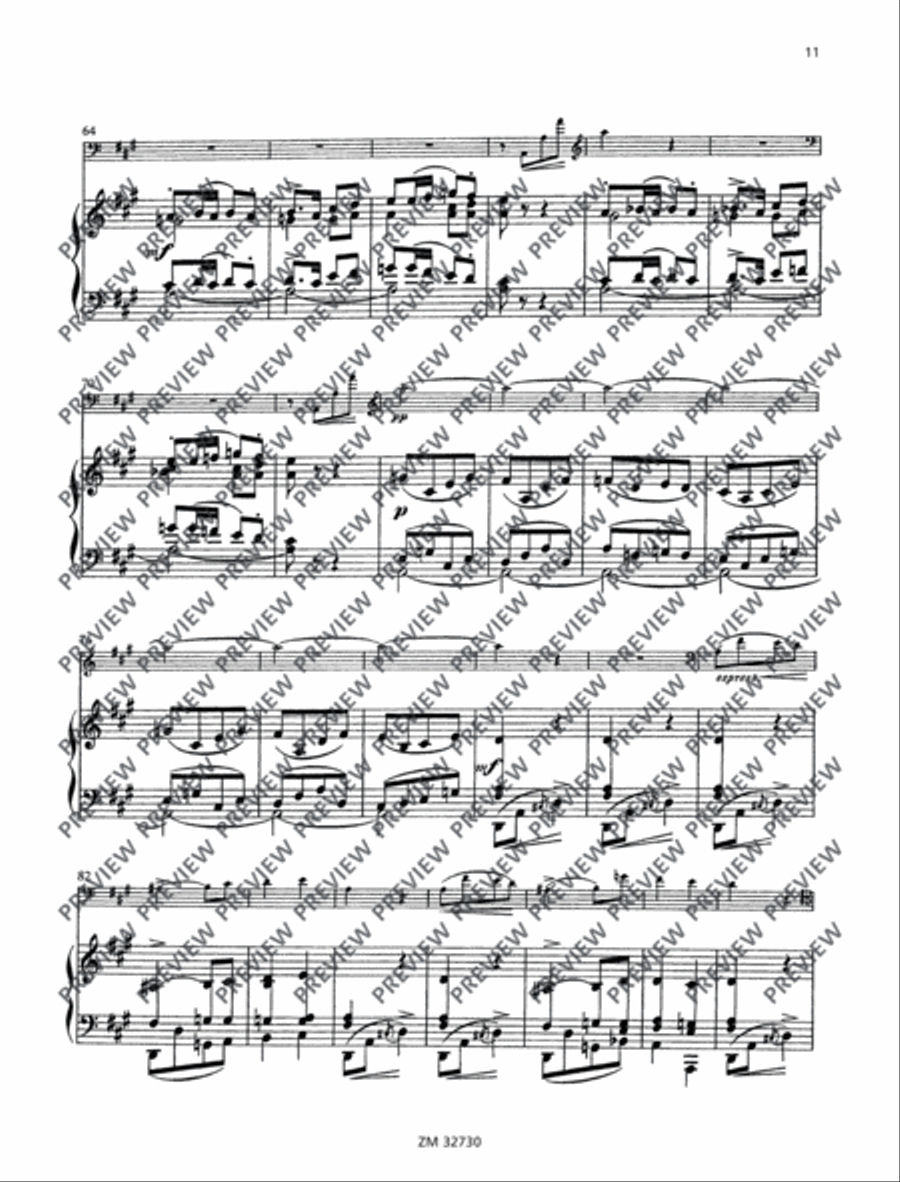 Violoncelle au Salon Piano Accompaniment scores gallery preview page 12