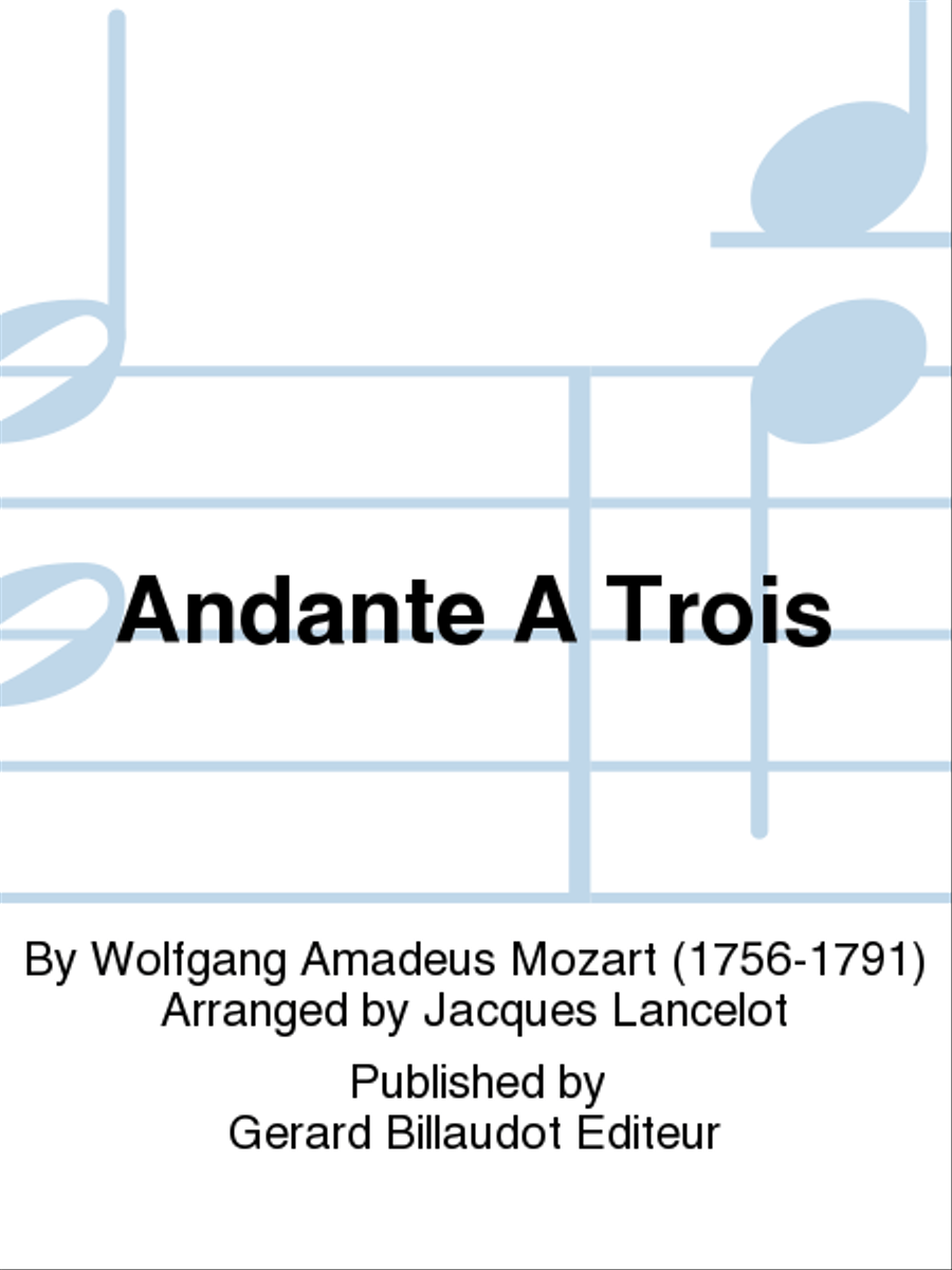 Andante A Trois B-Flat Clarinet scores gallery preview page 1