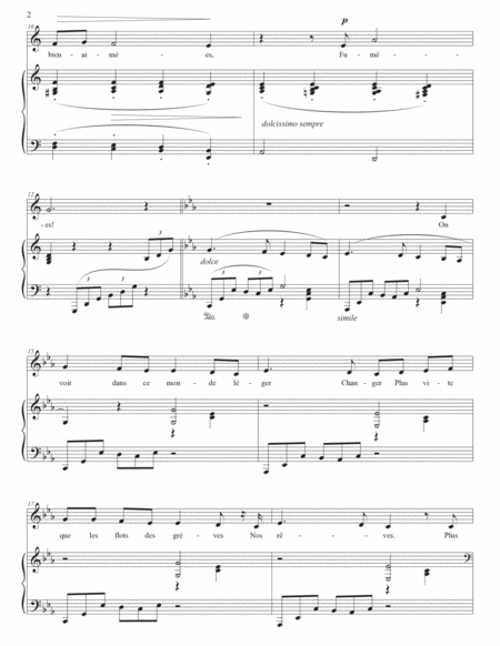 FAURÉ: Adieu, Op. 21 no. 3 (transposed to C major)