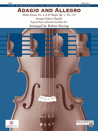 Book cover for Adagio and Allegro (from Sonata No. 4 in D major, Opus 1, No. 13)