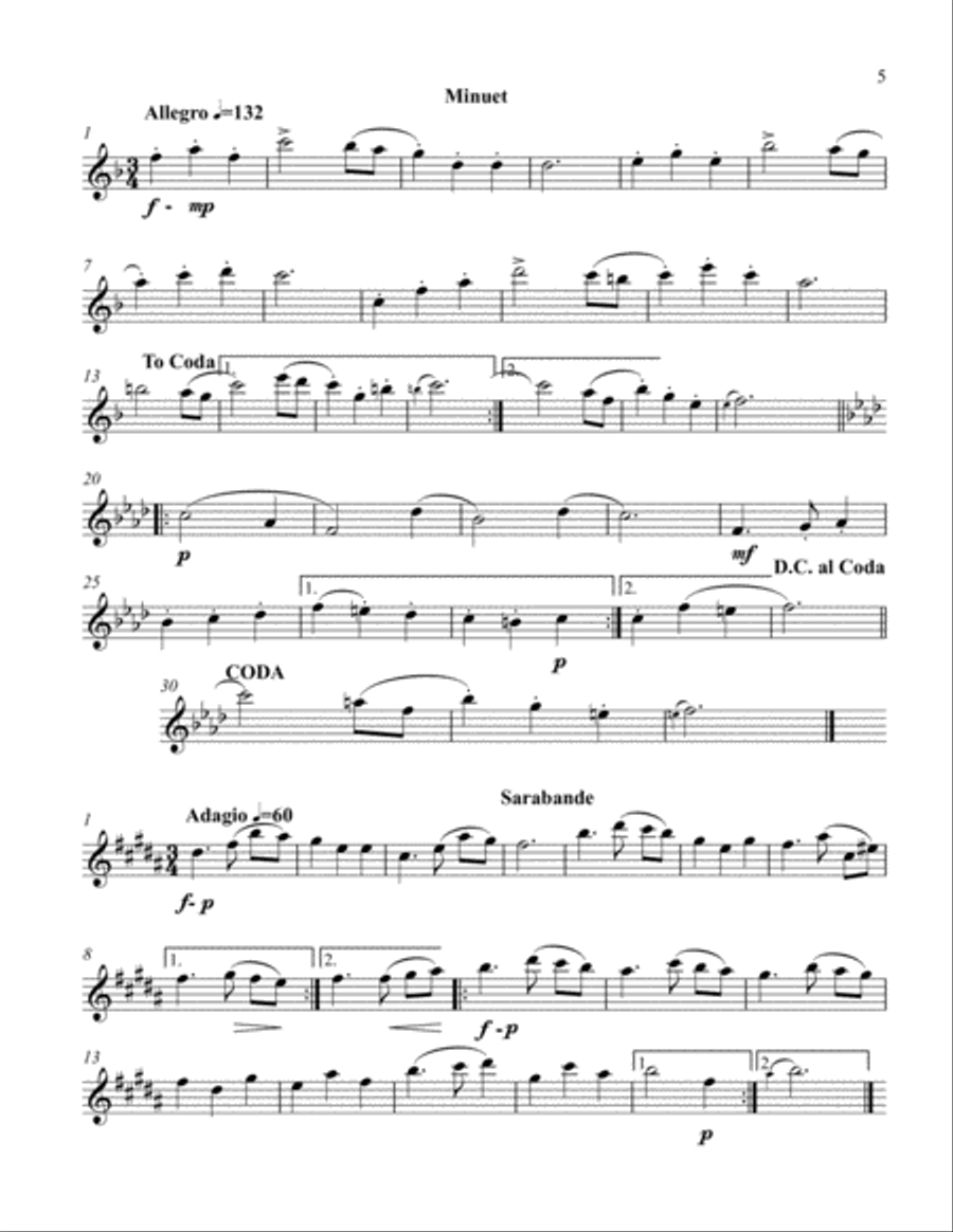 Stylistic Etudes for Piccolo, Flute, Oboe, Clarinet, or Saxophone Oboe scores gallery preview page 5