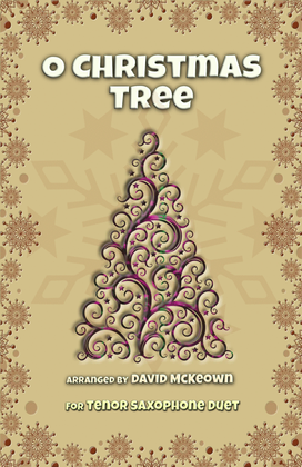 Book cover for O Christmas Tree, (O Tannenbaum), Jazz style, for Tenor Saxophone Duet
