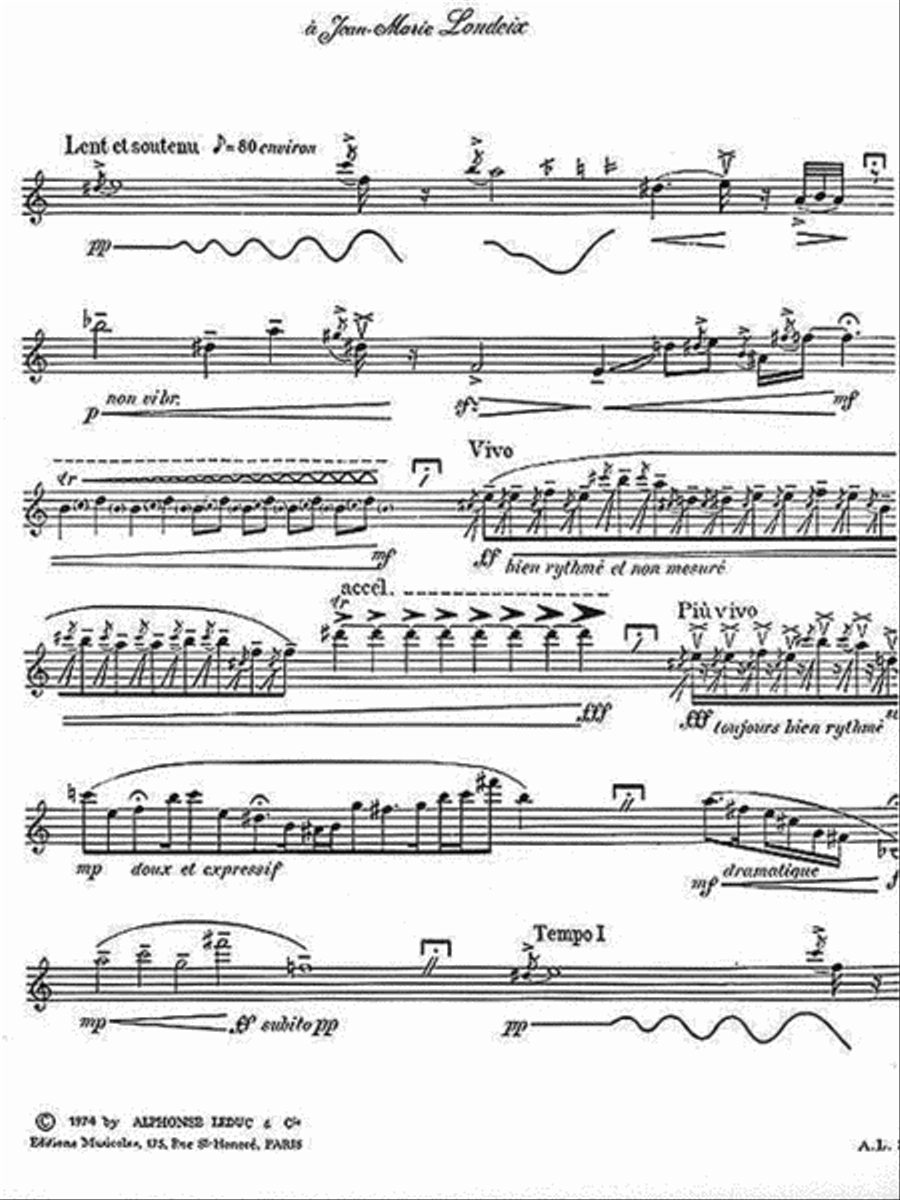 Improvisation I Alto Saxophone scores gallery preview page 2