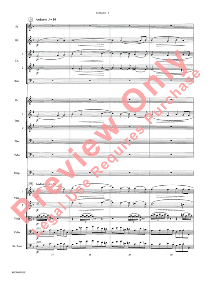 Largo (Going Home from the New World Symphony) Full Orchestra scores gallery preview page 9