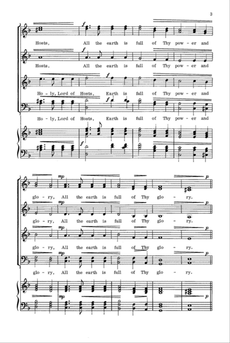 Holy, Lord of Hosts Holy, Lord of Hosts 4-Part scores gallery preview page 4