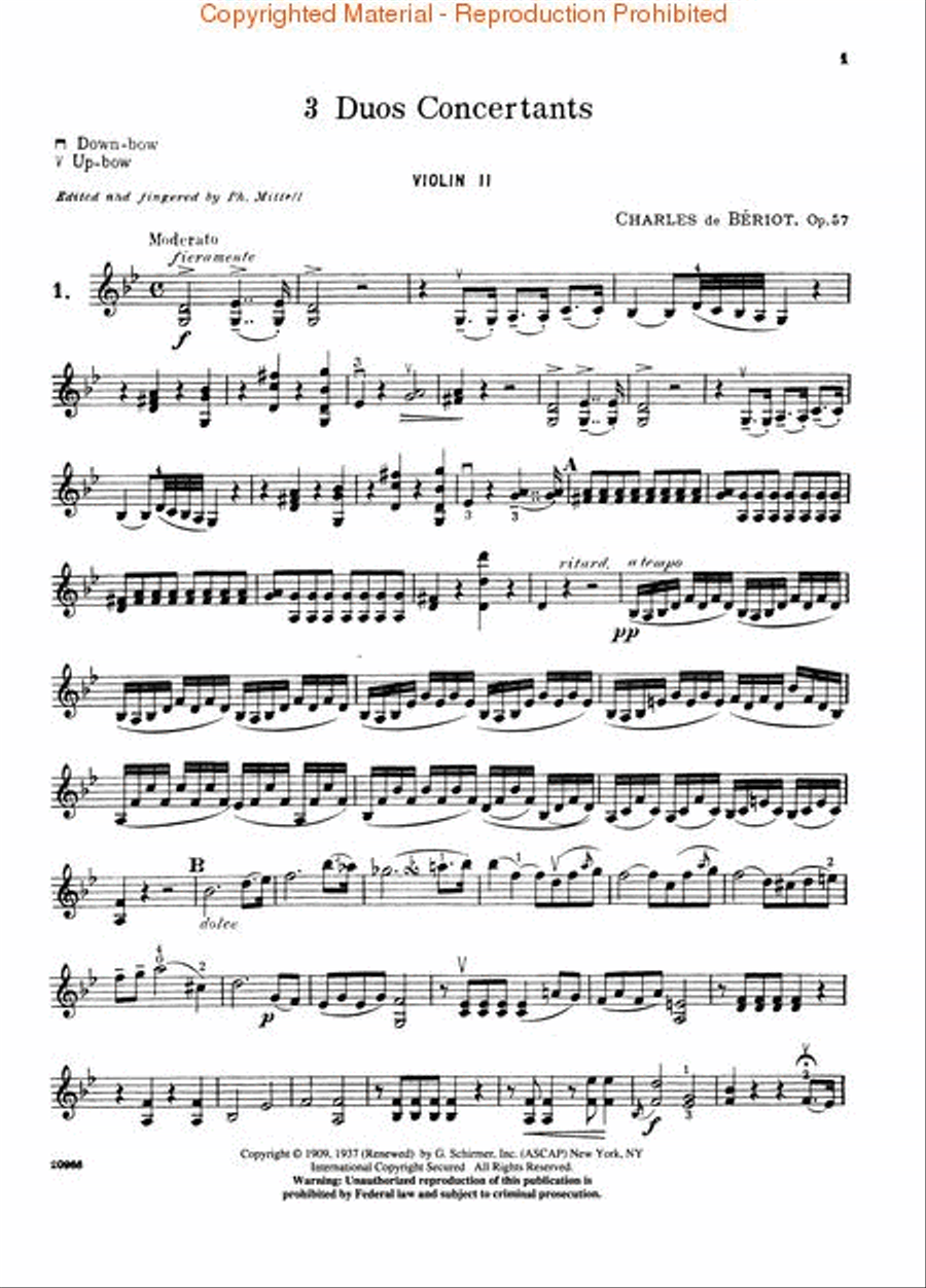 3 Duos Concertante, Op. 57