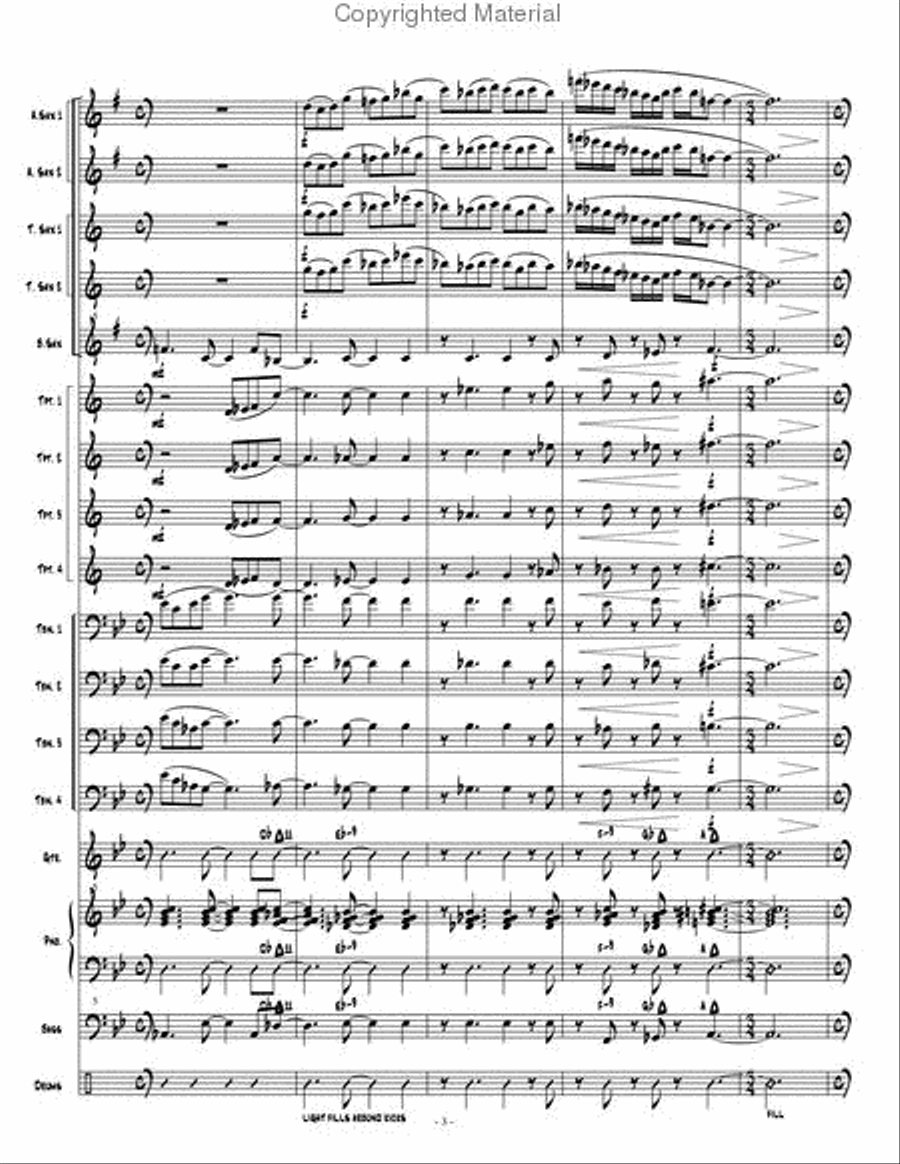 Dark Obsedian Jazz Ensemble scores gallery preview page 4