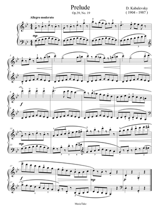 Kabalevsky Prelude Op.39 no.19