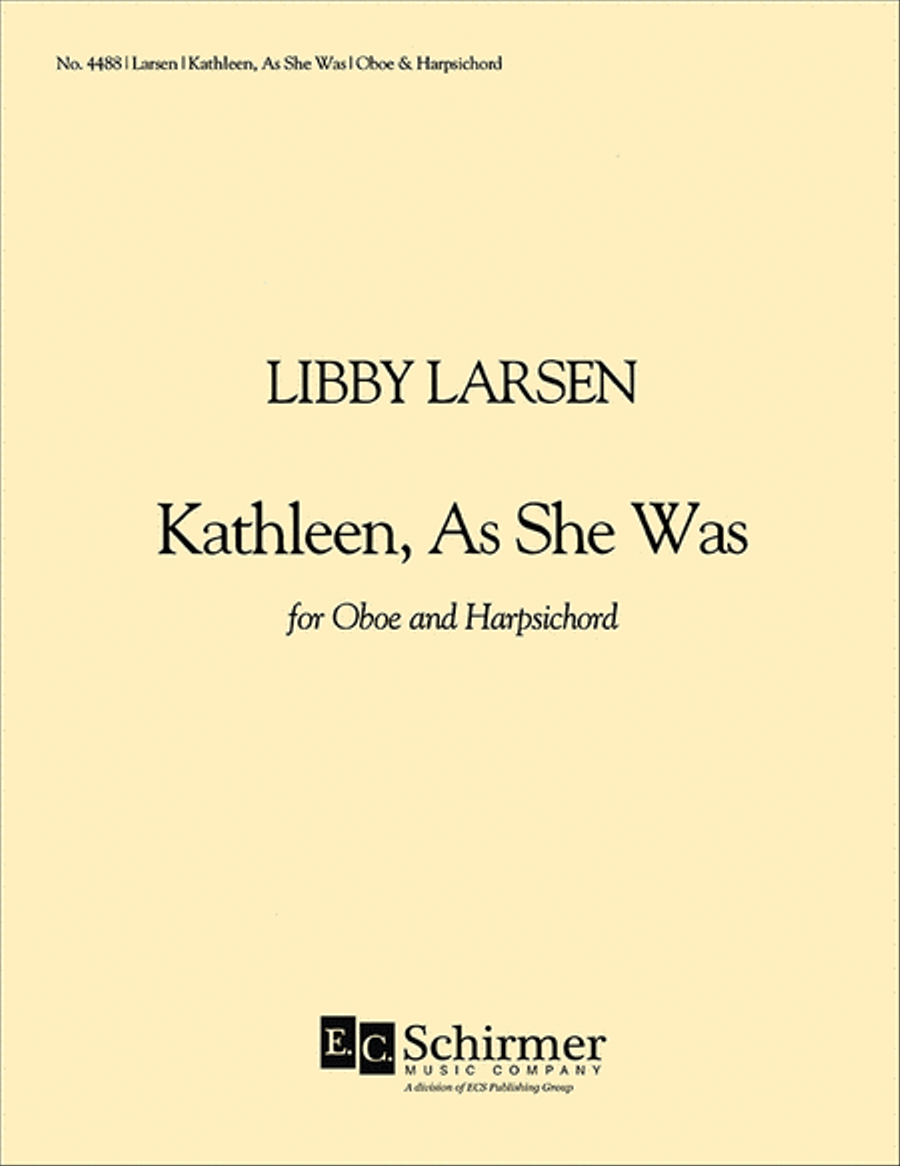 Kathleen, As She Was Oboe scores gallery preview page 1