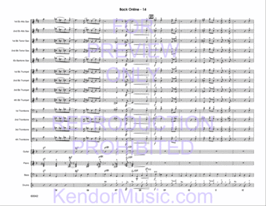 Back Online Jazz Ensemble scores gallery preview page 16