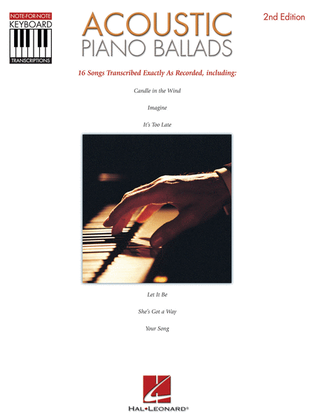 Book cover for Acoustic Piano Ballads