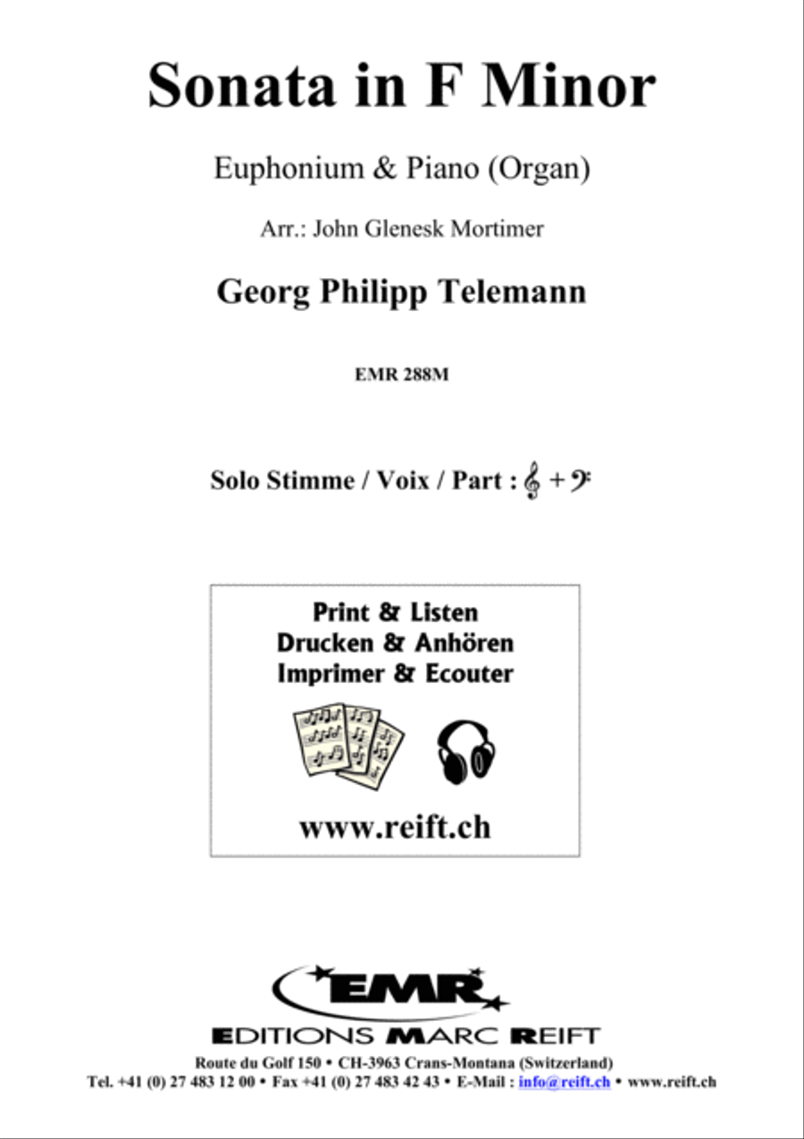 Sonata in F minor Euphonium scores gallery preview page 2