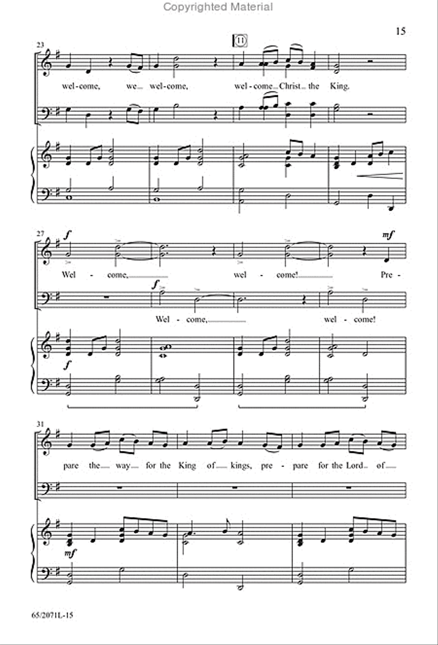 One Silent Night - SATB Score with Performance CD 4-Part scores gallery preview page 8