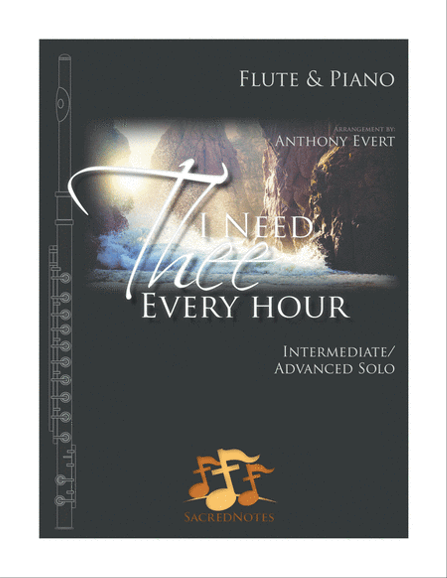 I Need Thee Every Hour-Flute & Piano Flute Solo scores gallery preview page 1