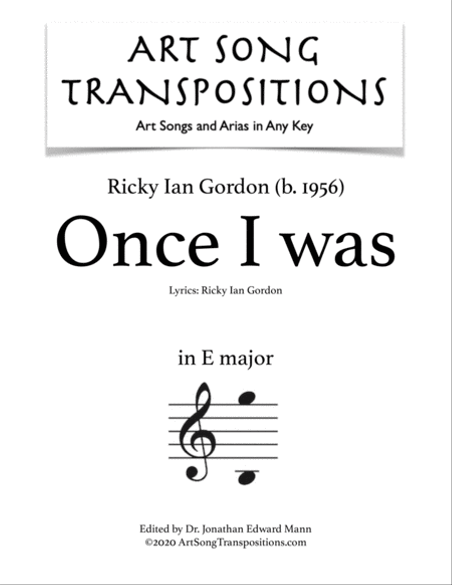 Once I Was Voice scores gallery preview page 1