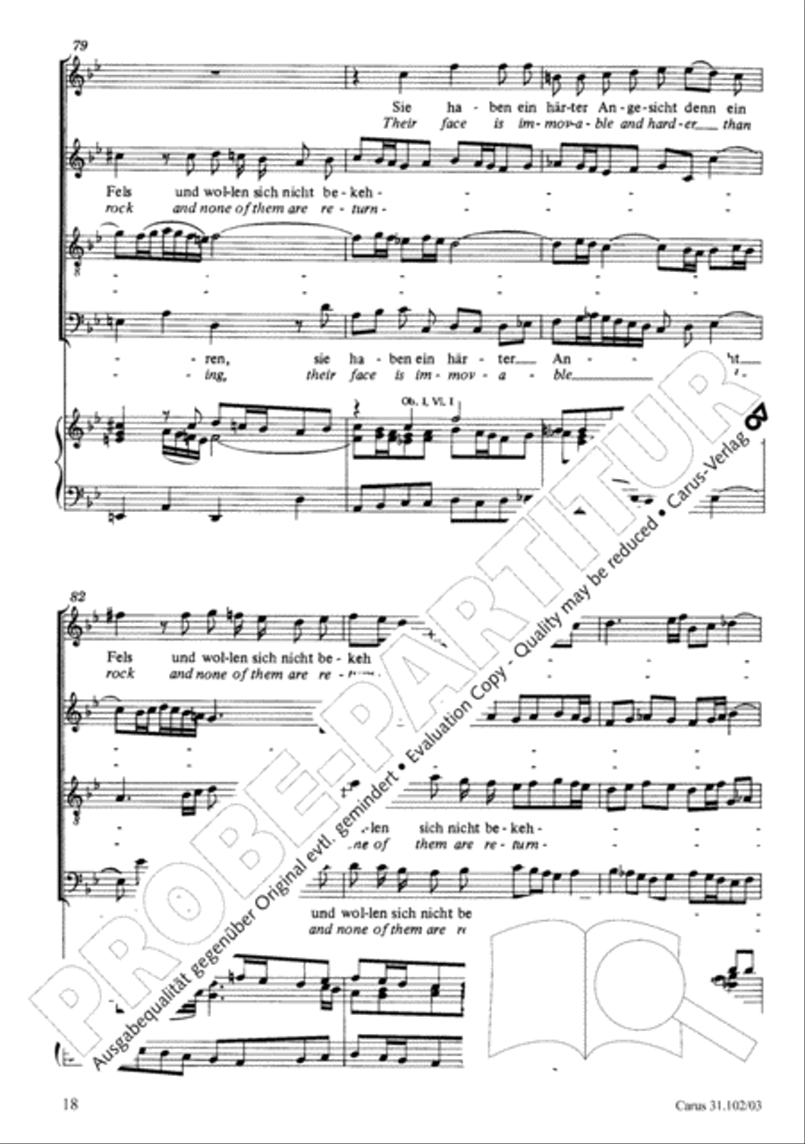 Lord God, your eyes are seeing truth in trusting (Herr, deine Augen sehen nach dem Glauben) ATB scores gallery preview page 19