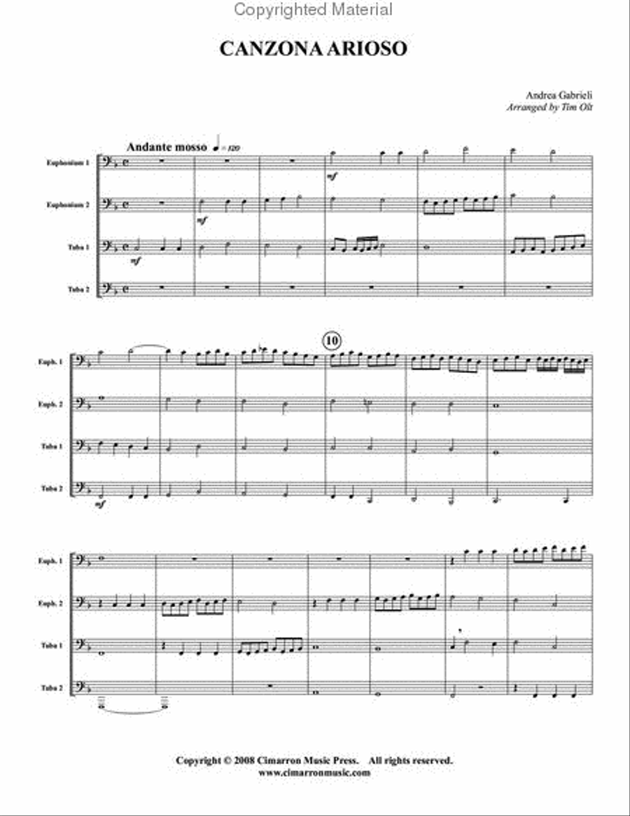 Canzon Arioso Canzon Arioso EETT scores gallery preview page 2