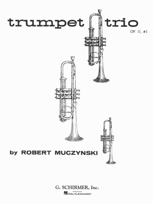 Book cover for Trumpet Trio, Op. 11, No. 1