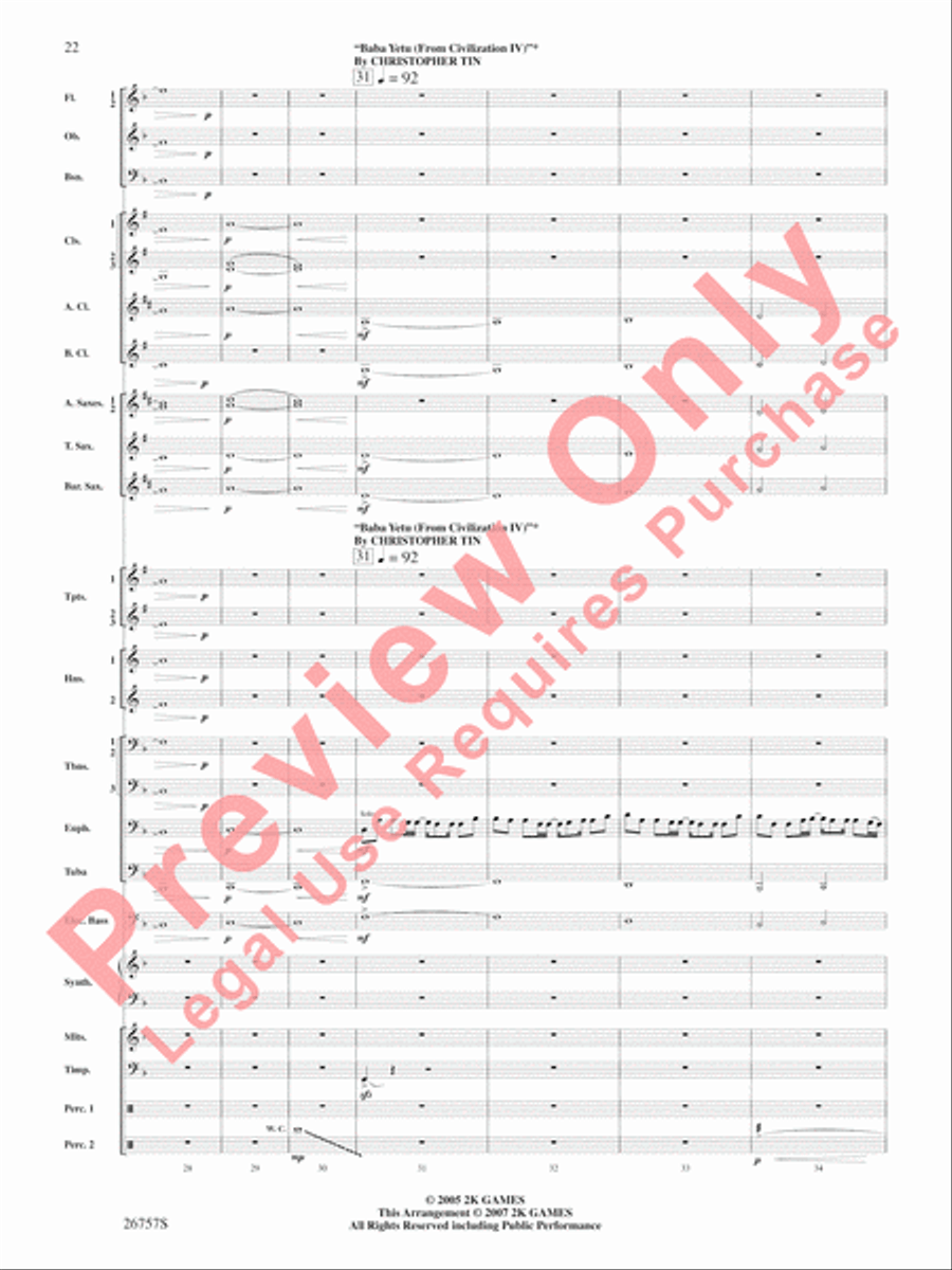 Video Games Live -- Part 1 Concert Band scores gallery preview page 23