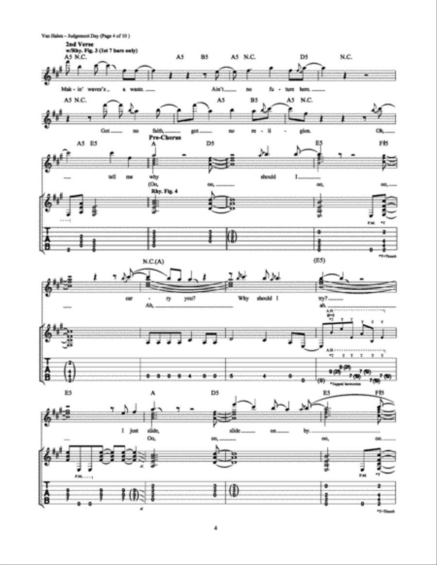 Judgement Day Electric Guitar scores gallery preview page 4