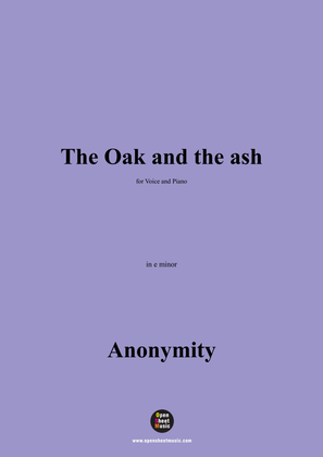 Book cover for Anonymous-The Oak and the ash,in e minor