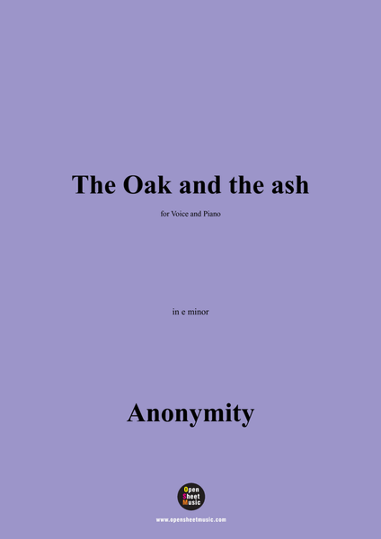 Anonymous-The Oak and the ash,in e minor