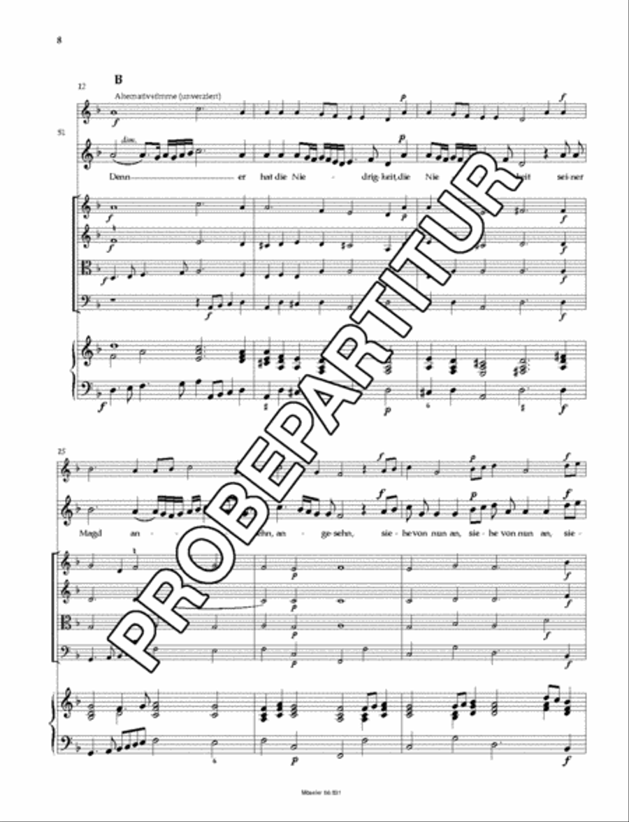 Meine Seel erhebt den Herren 4-Part scores gallery preview page 9