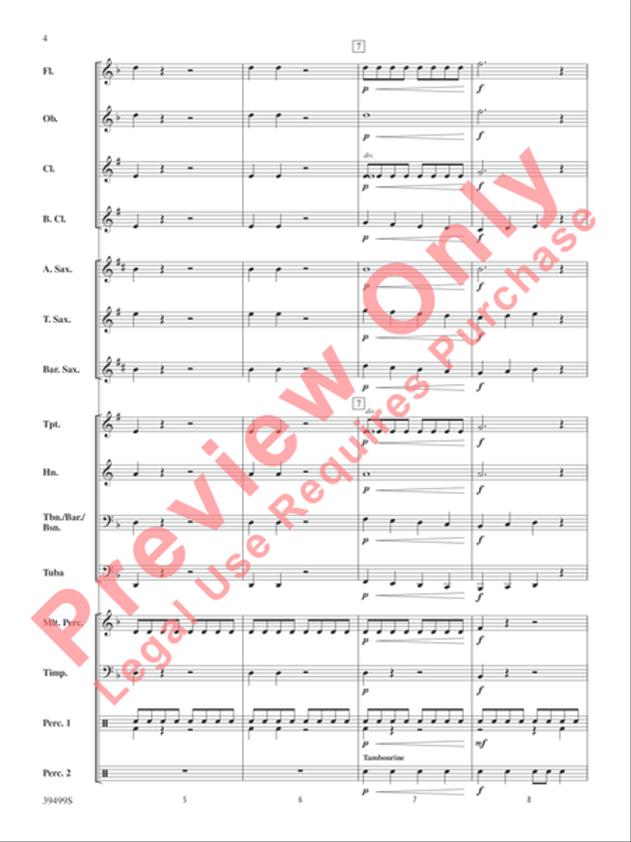 At the Edge of Chaos Concert Band scores gallery preview page 5