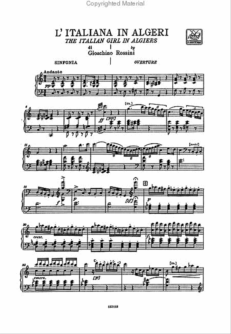 L'Italiana in Algeri L'Italiana in Algeri Voice scores gallery preview page 2