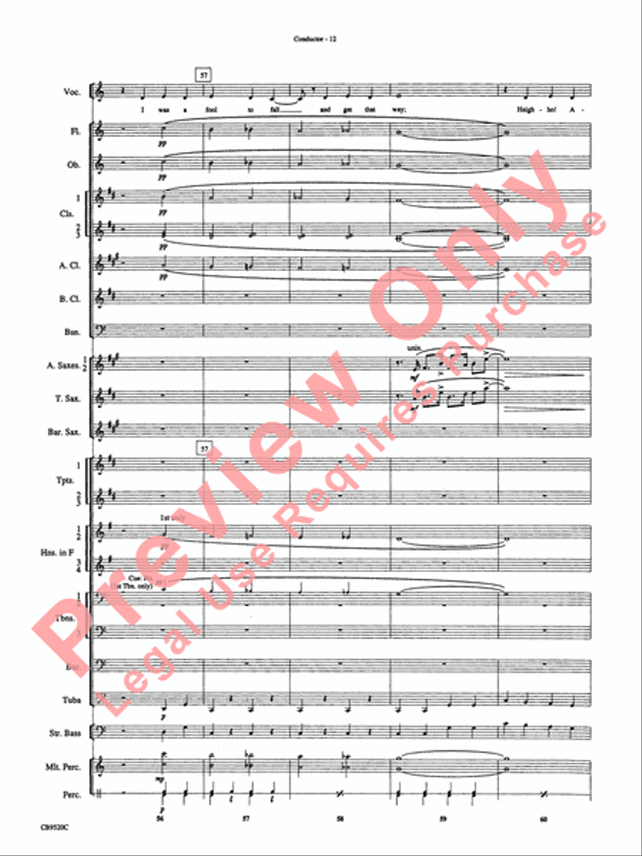 But Not for Me Concert Band scores gallery preview page 14