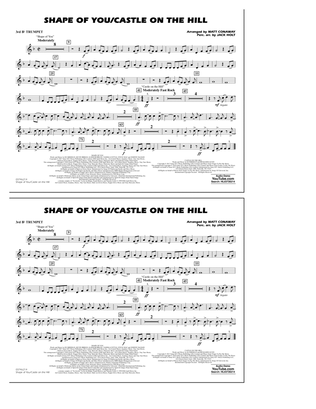 Book cover for Shape Of You/Castle On The Hill - 3rd Bb Trumpet