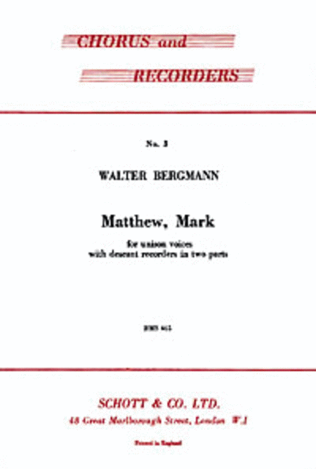 Matthew, Mark