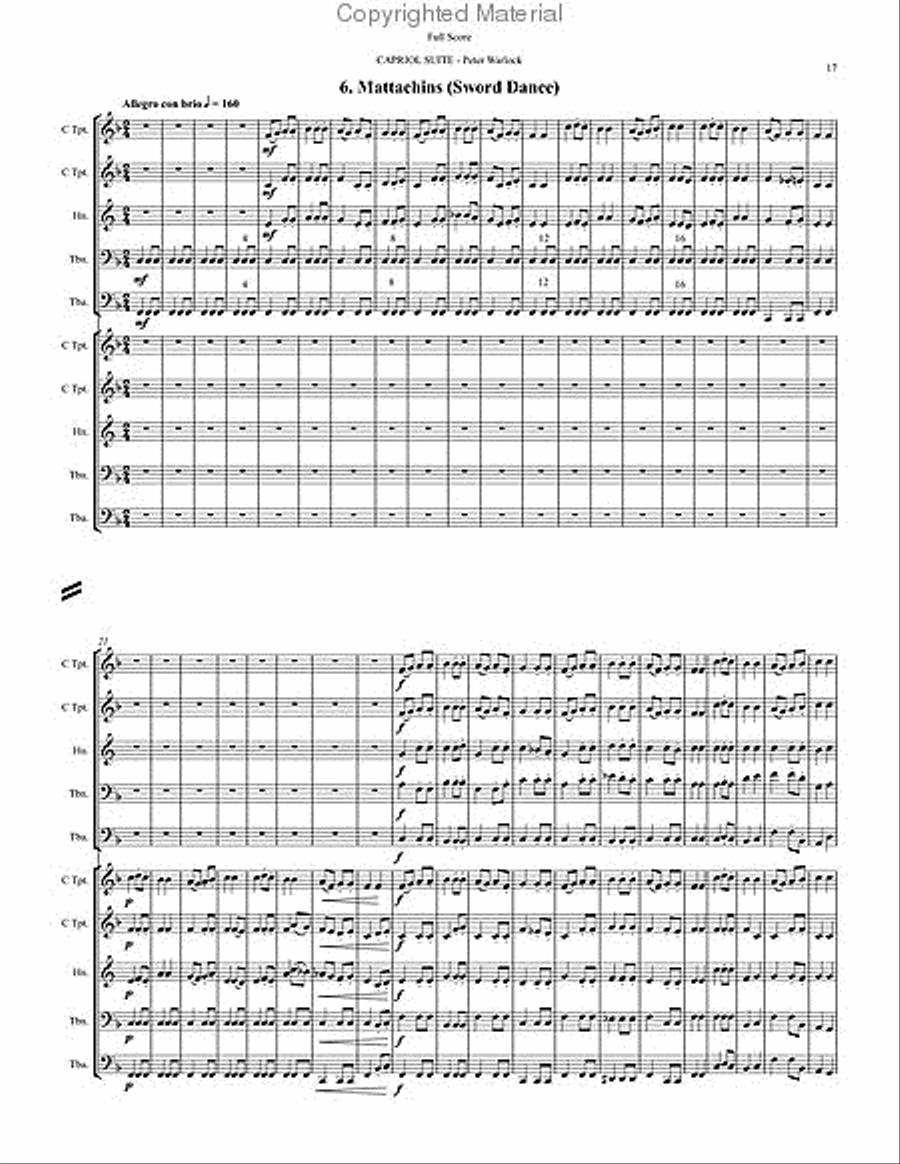 Capriol Suite Score scores gallery preview page 9