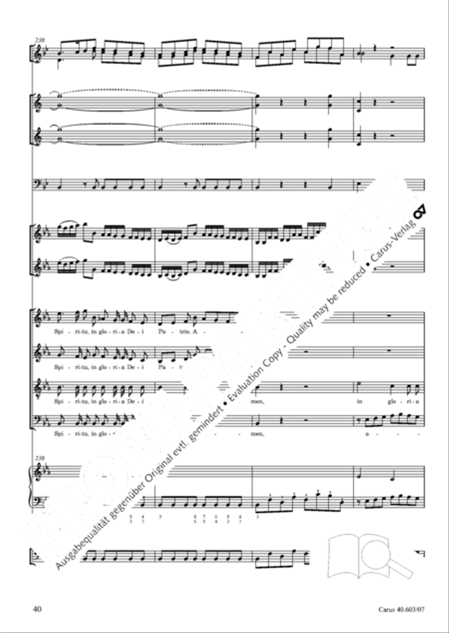 Grosse Orgelsolomesse in Es 4-Part scores gallery preview page 53