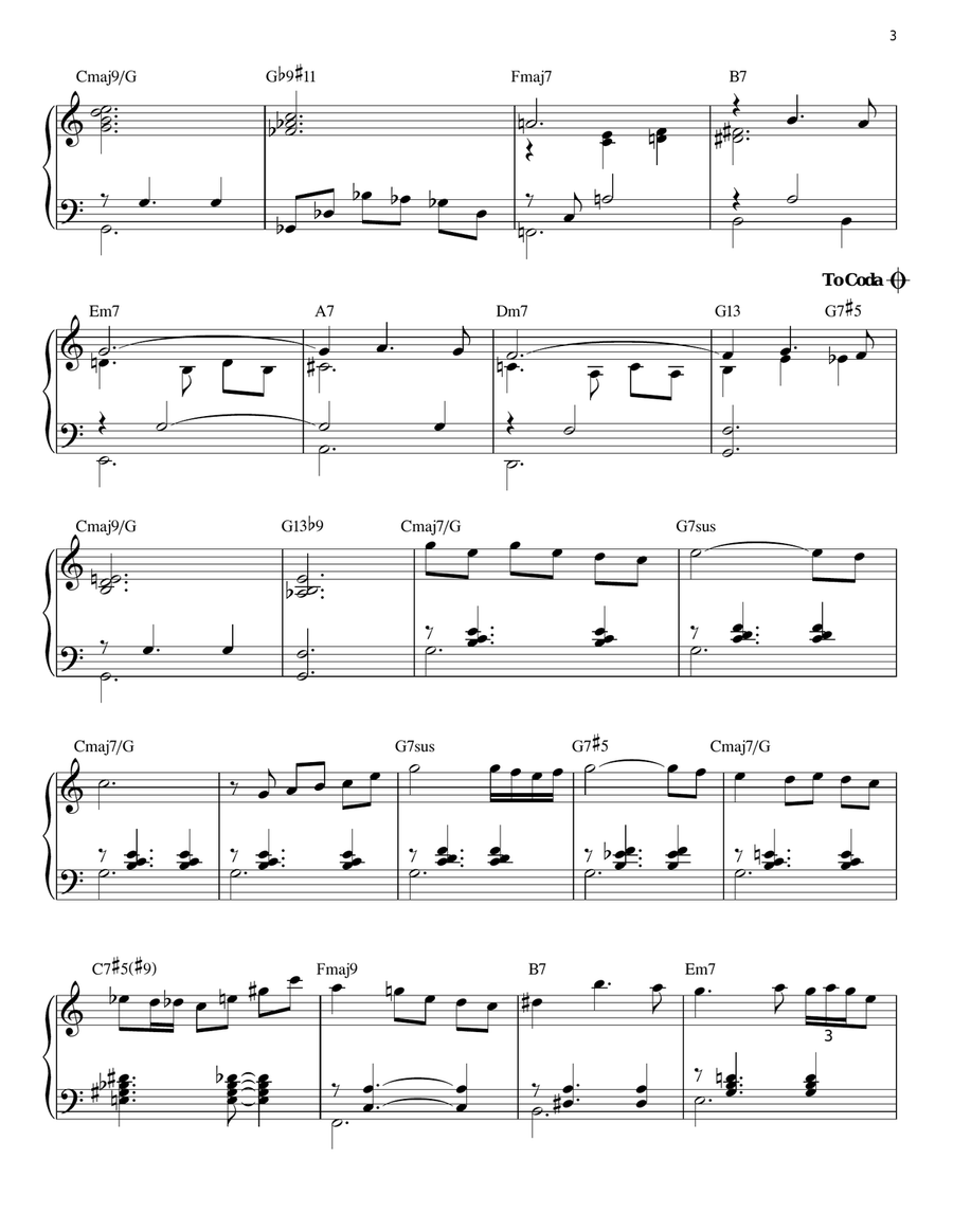 Skating In Central Park (arr. Brent Edstrom) Piano Solo scores gallery preview page 3