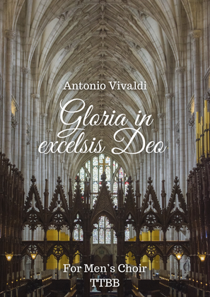Book cover for Gloria in Excelsis Deo for Men's Choir