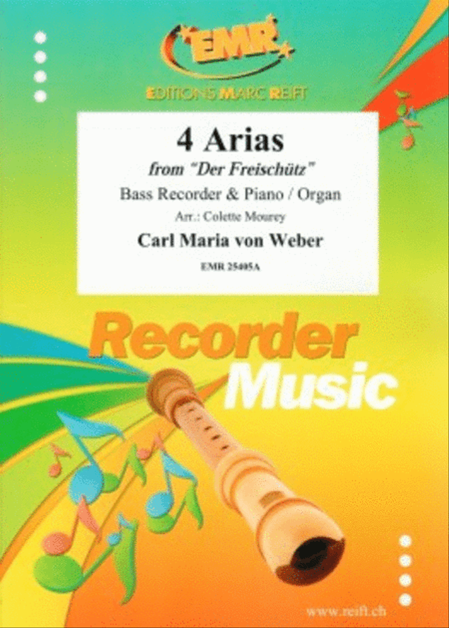 4 Arias 4 Arias Bass Recorder scores gallery preview page 1
