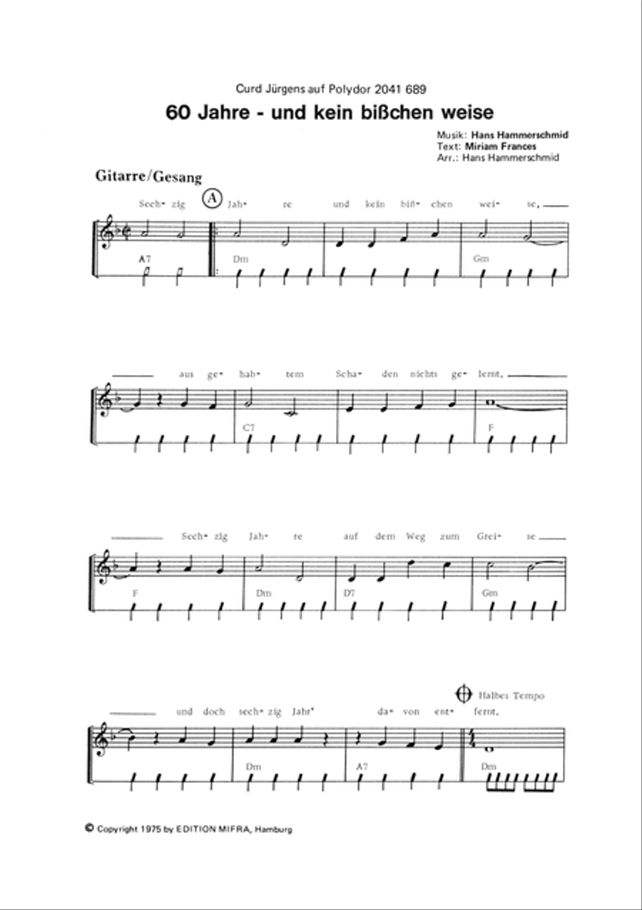 60 Jahre - und Kein Bisschen Weise Orchestra scores gallery preview page 6