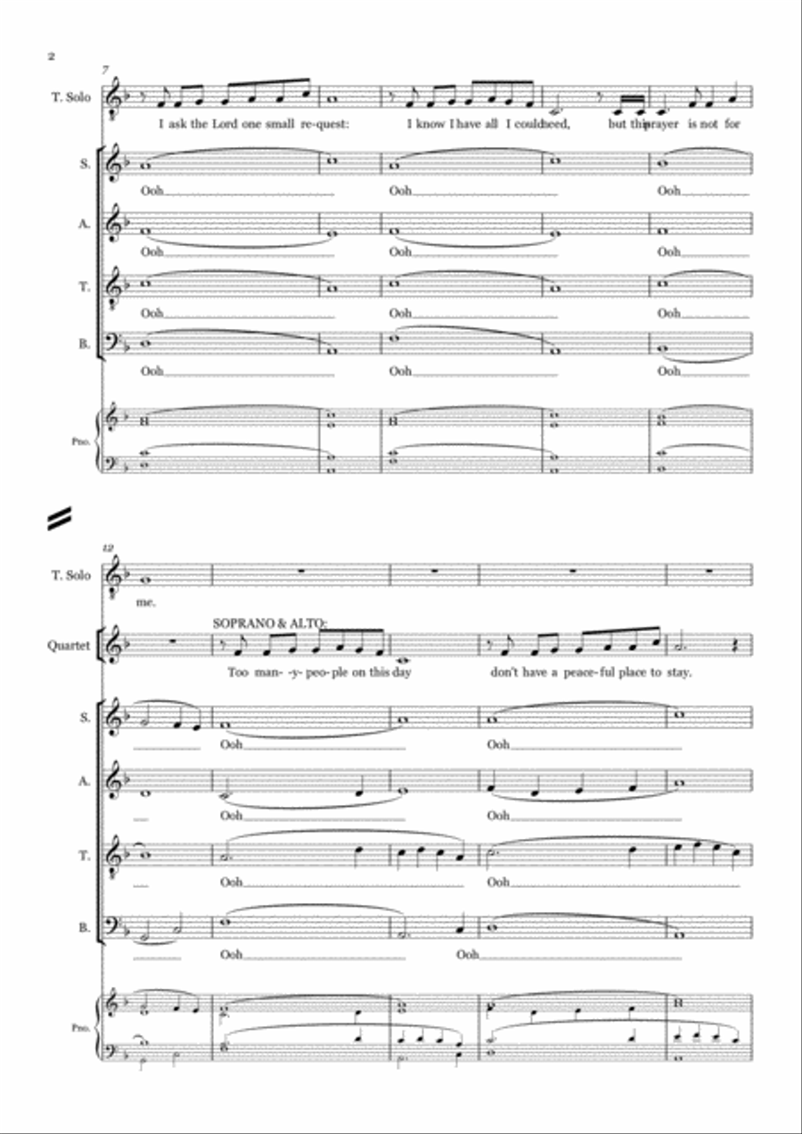 To Believe 4-Part scores gallery preview page 2
