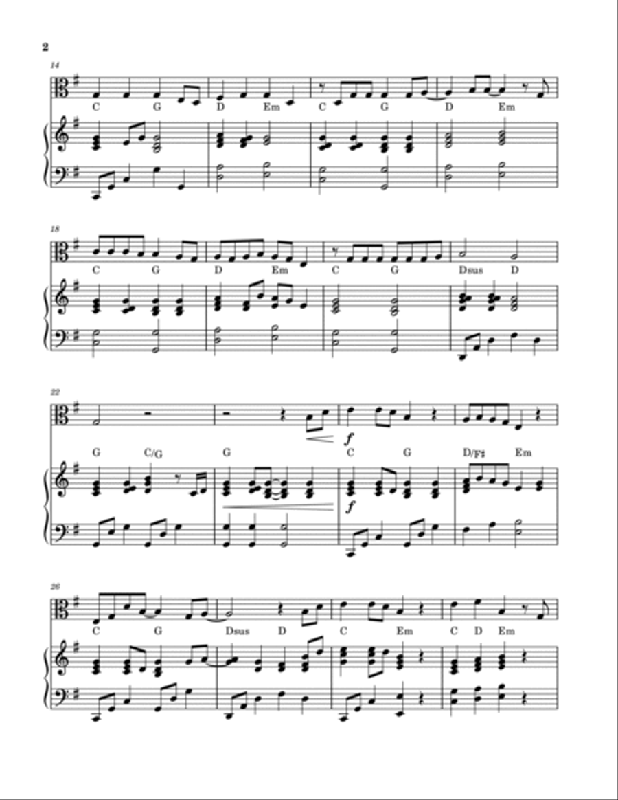 10,000 Reasons (bless The Lord) Viola scores gallery preview page 2
