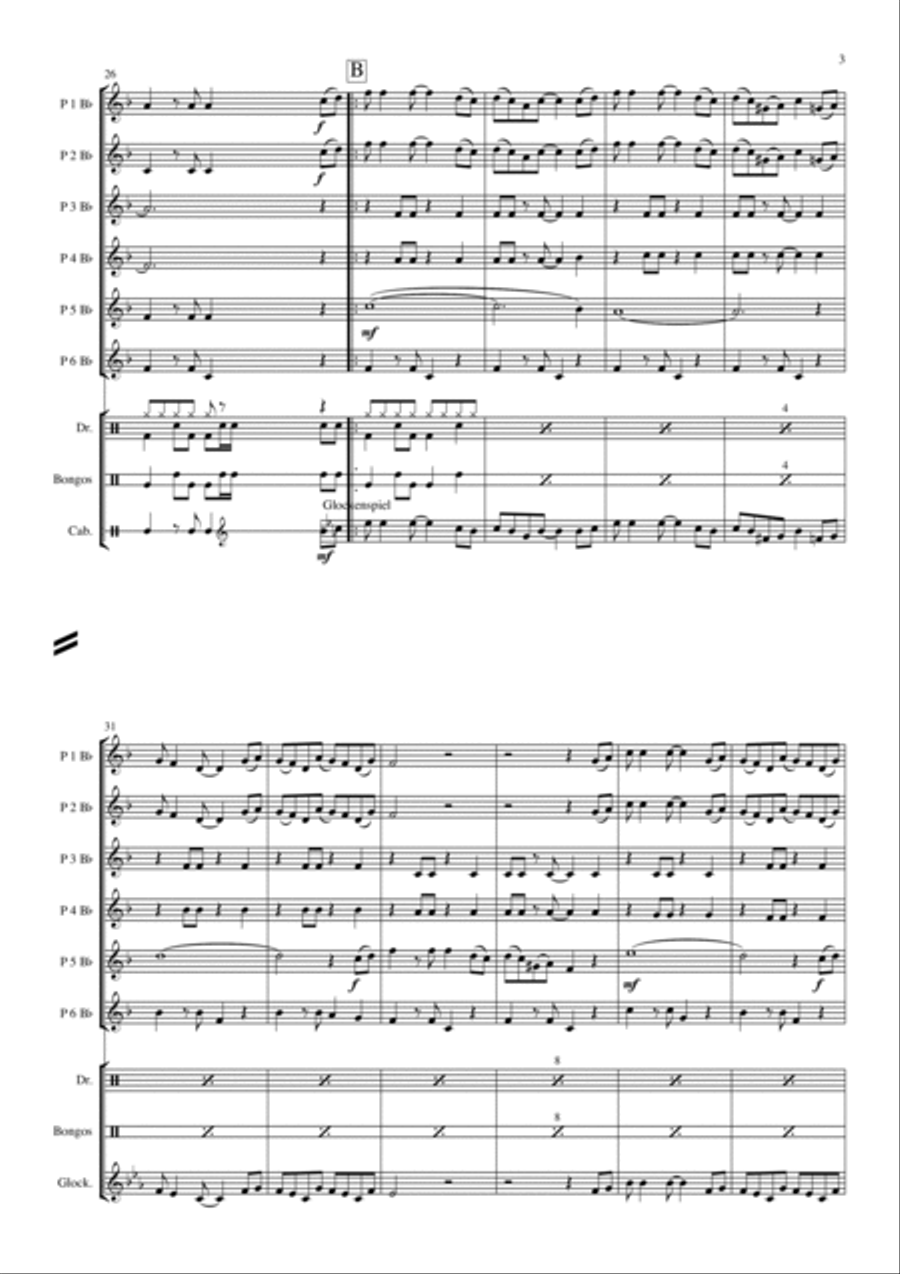 In The Summertime Concert Band scores gallery preview page 3