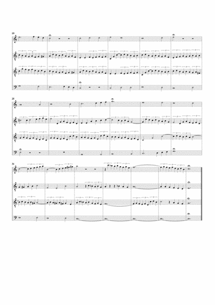 In dulci Jubilo, BWV 608 from Orgelbuechlein (arrangement for 4 recorders)