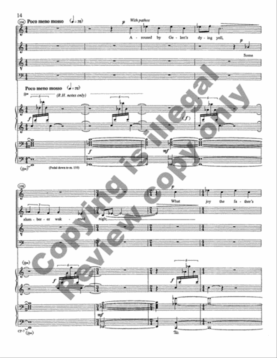 Beth Gelert 4-Part scores gallery preview page 16