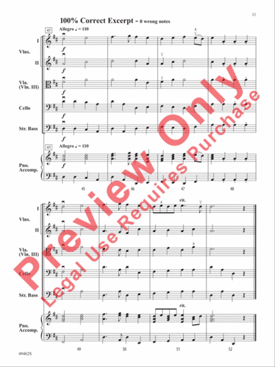 Percentage of Error String Orchestra scores gallery preview page 12